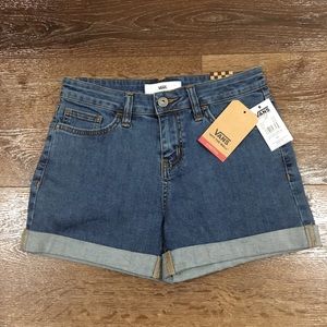Vans boyfriend cuff jeans denim short size 24 NWT